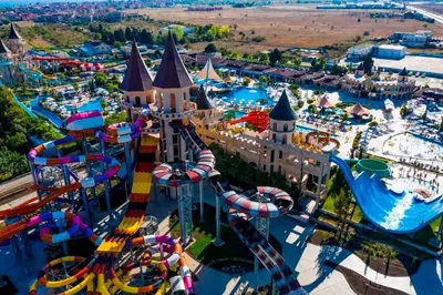 an aerial view of the magic kingdom amusement park at VV Vigo Apartments in Nesebar