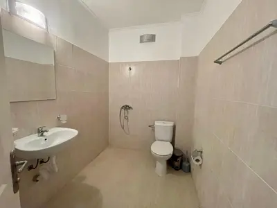 a bathroom with a toilet and a sink at Sveti Vlas - Central Beach Studio by Flat Mаnаger in Sveti Vlas
