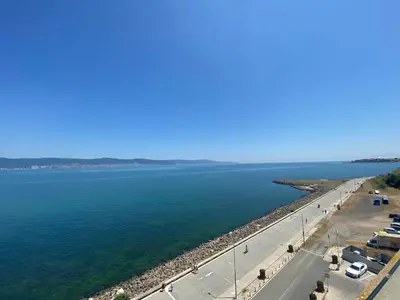 an aerial view of a body of water at PARADISO 'В' 607 Large Luxury Apartment in Nesebar