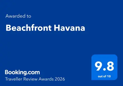 a screenshot of a phone with the text upgraded to benoit hawvana at Beachfront Havana in Sveti Vlas