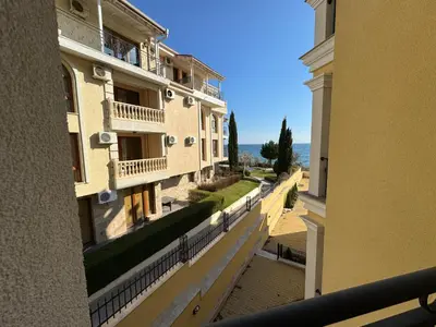 a view from the balcony of a building at HORIZON 12 'A' APARTMENT Sveti Vlas in Sveti Vlas