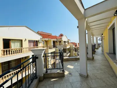 a view of a balcony of a building at HORIZON 33 'Б' Studio Sveti Vlas in Sveti Vlas