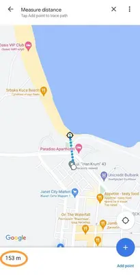 a screenshot of a google maps page with a map at Apartment Bellissima 2 minutes away from the beach in Nesebar