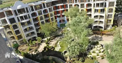 an overhead view of a large apartment building at 2 Room Apartment Harmony Suites Komplex in Sunny Beach