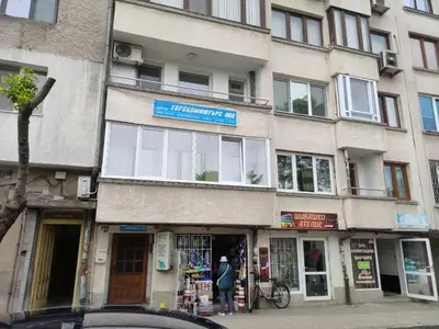 a man standing in front of a building at rozi in Burgas City