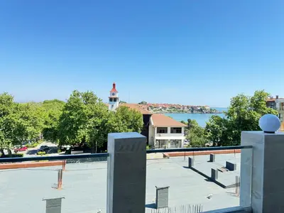 a view from the roof of a building at Wave & Sea in Sozopol