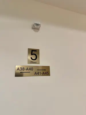 a thermometer with the number on a wall at Studio at Kaskadas A44 in Sunny Beach