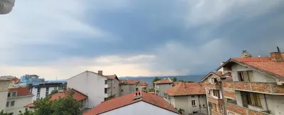 a view of a city with houses and buildings at Unique Apartment with Balcony in Pomorie Old Town by Flat Mаnаger in Pomorie