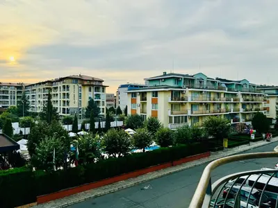 a view of a city with apartment buildings at GRENADA 322C Studio Sunny Beach in Sunny Beach