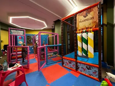a childrens play room with an inflatable at Emerald Beach Resort & Spa in Ravda