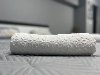 a white cookie sitting on top of a table at NJ bedroom in Varna City