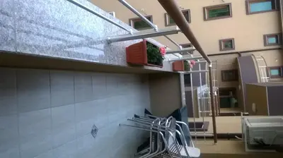 an empty hospital room with a waiting room at Apartamenti Zhelezovi in Pomorie