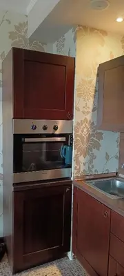 a kitchen with a stove and a sink at Barcelo Royal Beach in Sunny Beach