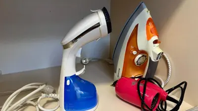 a hair dryer sitting on top of a counter at Слънчево Море in Nesebar
