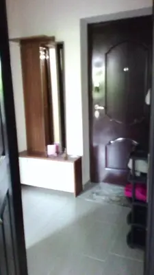 a bathroom with a sink and a mirror at 2 Zimmer Wohnung in Sunny Beach in Sunny Beach