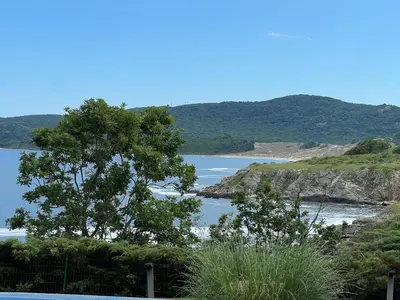 a view of a body of water with a tree at Saint Thomas Holiday Village Condo in Sozopol