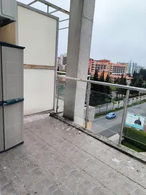 an empty building with a view of a street at PSB Apartment in Flores park in Sunny Beach