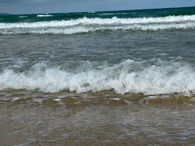 a group of waves in the ocean on a beach at Passat12 in Sunny Beach