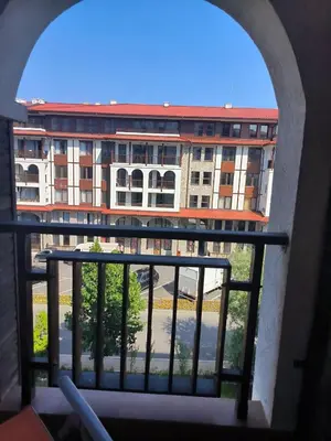 a view of a building from a balcony at PSB Apartments in Etara 2 & 3 Complex Sveti Vlas in Sveti Vlas