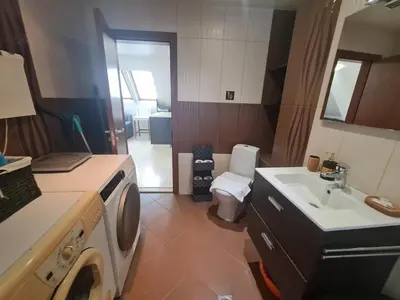 a small bathroom with a sink and a toilet at 