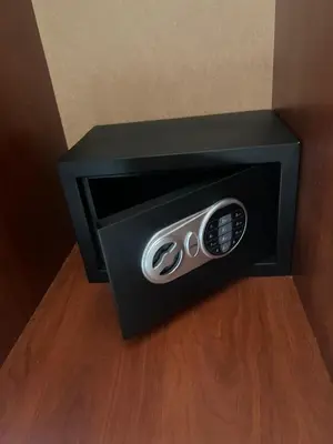 a black box with a remote control in it at Laguna 3 минуты до моря in Pomorie