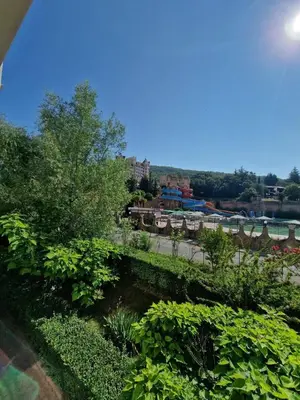 a view of a city with a river and trees at Villa Astoria 2 - Premium Apartments in Elenite