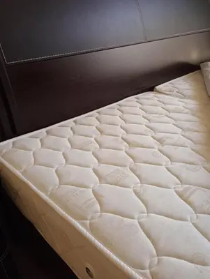 a close up of a mattress on a bed at Apartment 300m from private beach VILA ROMANA Royal Castle in Sveti Vlas