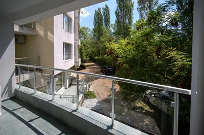 an overhead view of a balcony of a building at Apartment E 12 Yassen HV in Sunny Beach
