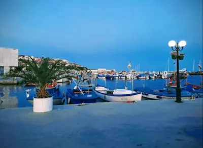 a bunch of boats are docked in a harbor at Трёхкомнатная квартира in Sveti Vlas