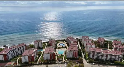an aerial view of a resort near the ocean at Fort Noks Grand Resort Wave&Dreams in Sveti Vlas