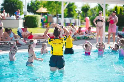a group of people in the water at a swimming pool at Premier Fort Club Hotel - Full Board in Sunny Beach