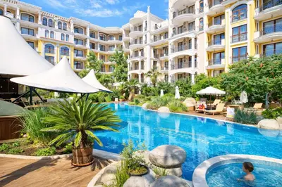 an image of a swimming pool at a hotel at Harmony Suites-4 Private Apartment B544 in Sunny Beach
