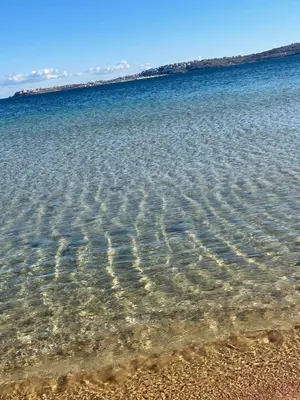 a large body of water with ripples in it at Flat on the beach in Chernomorets