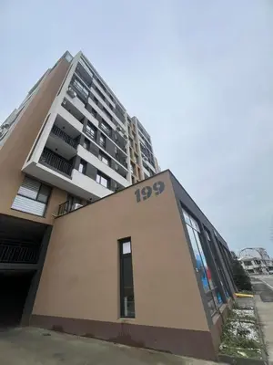 a building with the number on the side of it at Izgrev View apartment bs in Burgas City