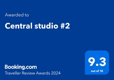 a blue square with the textrated to central studio at Central studio #2 in Burgas City