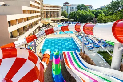 a swimming pool with at Hotel Laguna Park & Aqua Club - All Inclusive in Sunny Beach