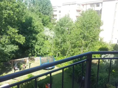 a view of a playground from a balcony at Friends Family Hotel in Sunny Beach