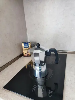 a blender sitting on top of a counter at Jacky's House in Chernomorets