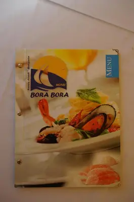 a box of bora bora food in a refrigerator at Bora Bora Hotel in Sunny Beach