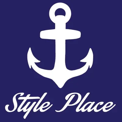 a sign with an anchor and the words style place at Style Place in Kiten