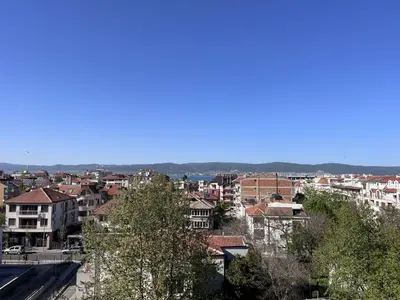 a view of a city with houses and buildings at Julia Vigo Panorama apartments in Nesebar