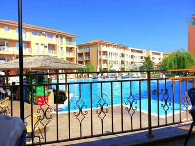 a view of a swimming pool from a balcony at Sunny Day 6 - Menada Apartments in Sunny Beach