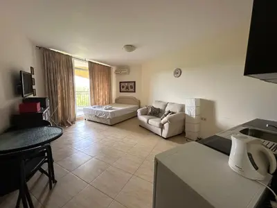 a large living room with a couch and a table at PSB Apartments in Midia Resort Aheloy in Aheloy