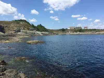 a view of a body of water at Luxury House In Chervenka next to Gradina beach in Chernomorets