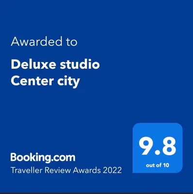 a screenshot of a phone with the text wanted to deliver studio center city at Deluxe studio Center city in Varna City
