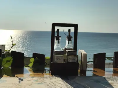 a rack with two electric meters on the beach at Bisser Obzor in Obzor