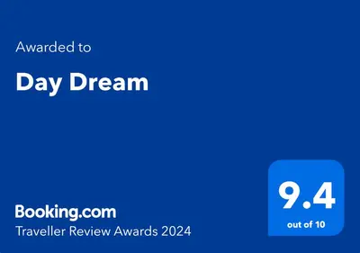 a blue rectangle with the words day dream on it at Day Dream in Burgas City