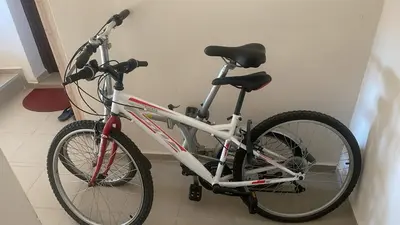 two bikes parked next to each other in a room at sea ​​view apartment Sozopol in Sozopol