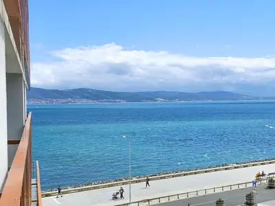 a view of the ocean from a building at Paradiso Aparthotel - Private apartment-BSR-1 in Nesebar