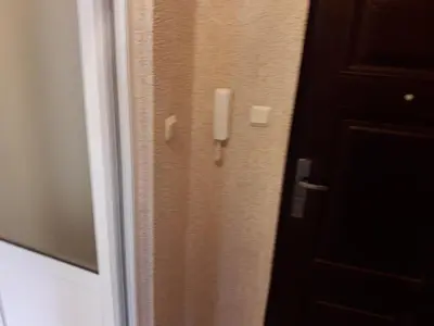 a close up of a door with a door knob at Удобство in Burgas City